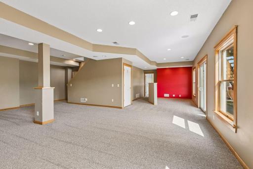 10577 Alamo Street Northeast - Lower Level - Family Room - Rec Room - Walkout - Fireplace - Entertainment Center
