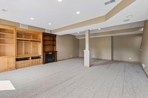 10577 Alamo Street Northeast - Lower Level - Family Room - Rec Room - Walkout - Fireplace - Entertainment Center