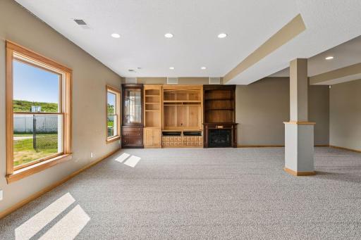 10577 Alamo Street Northeast - Lower Level - Family Room - Rec Room - Walkout - Fireplace - Entertainment Center