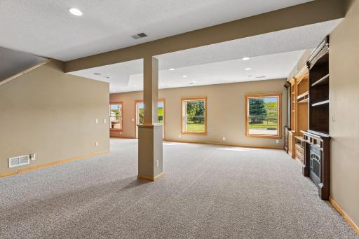 10577 Alamo Street Northeast - Lower Level - Family Room - Rec Room - Walkout - Fireplace - Entertainment Center