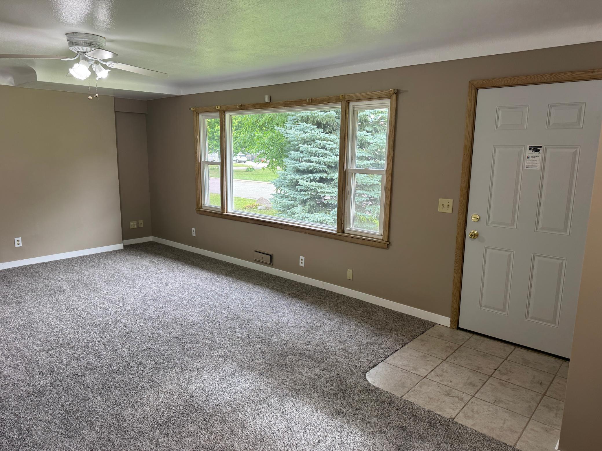 Large maintenance free vinyl windows throughout for lots of natural brightness