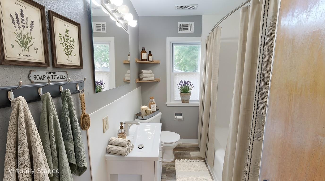 Virtually Staged - Main Floor Bathroom