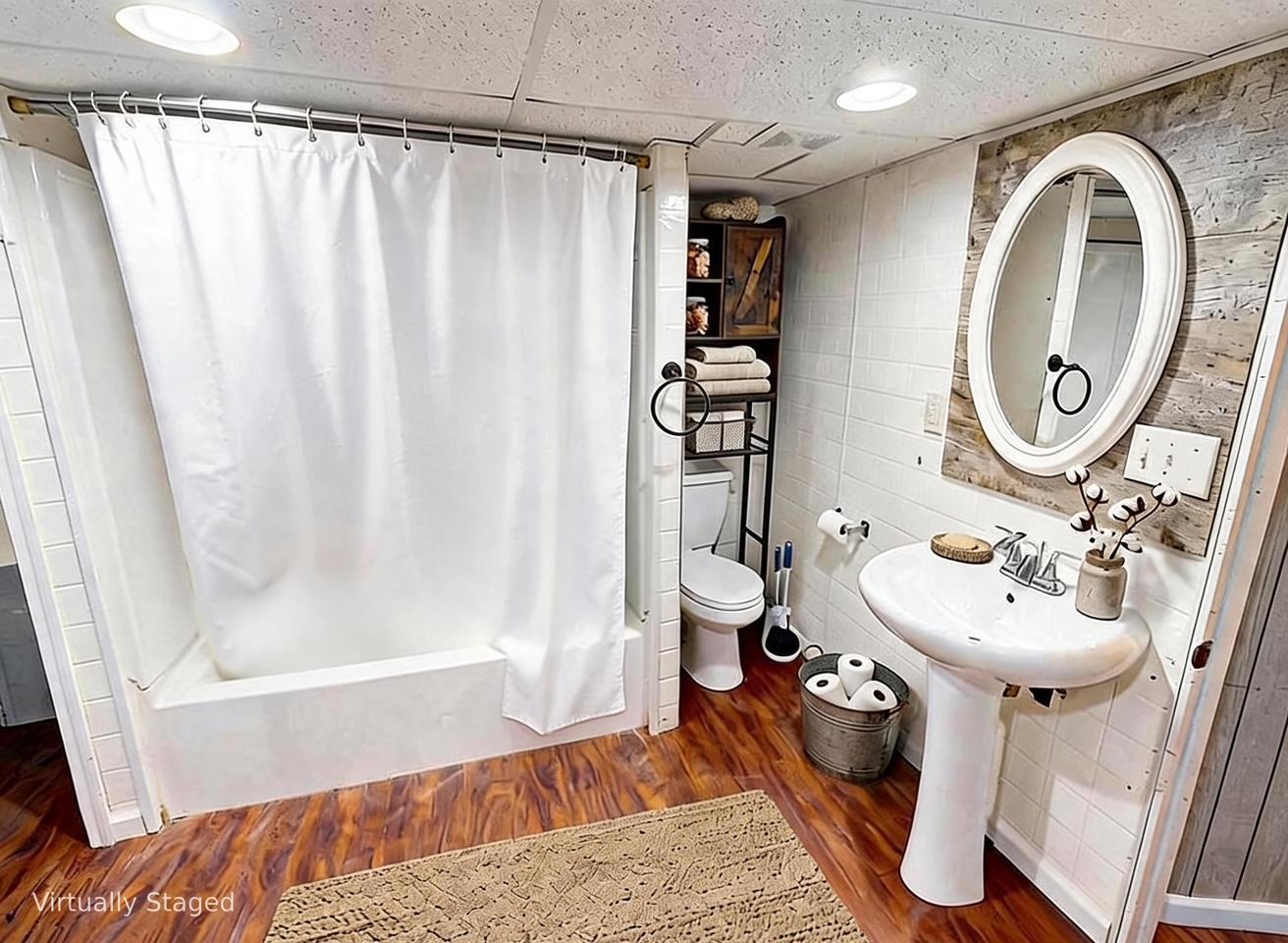 Virtually Staged - LL Bathroom