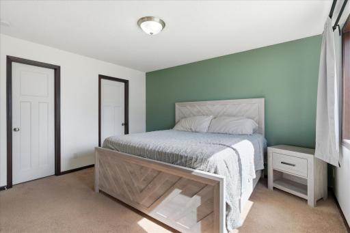 Walk-in closet provides excellent storage and organization.
