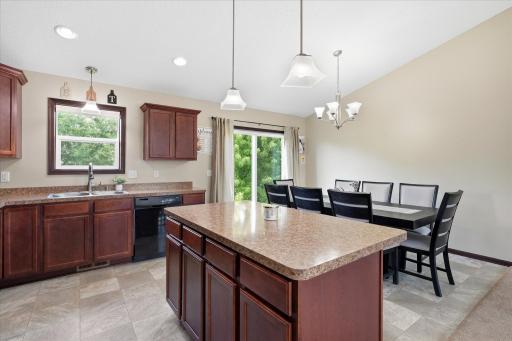 Functional kitchen layout keeps cooking and gathering spaces connected
