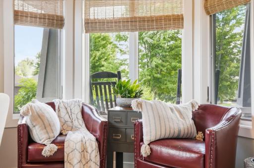 Customize the space to reflect your taste and lifestyle overlooks the front porch.