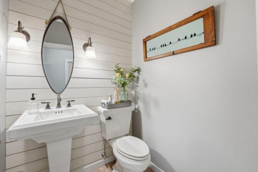 Style incorporated everywhere. Main floor 1/2 bath.