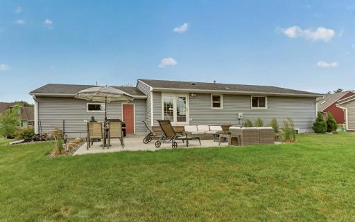 New over sized patio and nice flat backyard