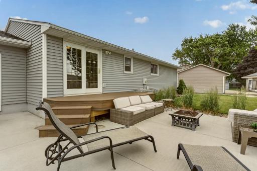 Beautiful setting to relax and enjoy the new composite deck and patio.