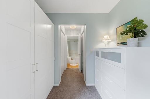Hallway offers convenient access to surrounding rooms.