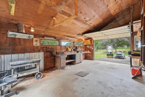Attached 3rd stall garage provides year-round workshop, easy access, and protection from the elements.
