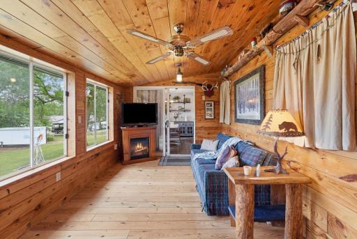 Comfortable four-season room allows you to enjoy the beauty of nature from indoors year-round.