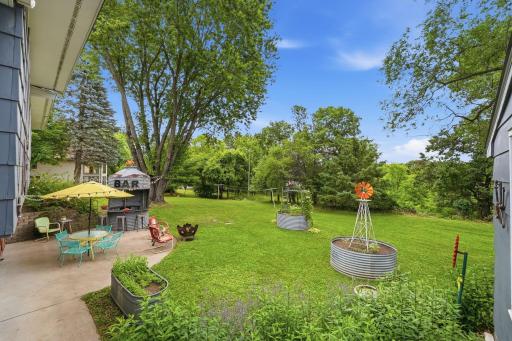 Mature trees create a natural sense of privacy throughout the property.