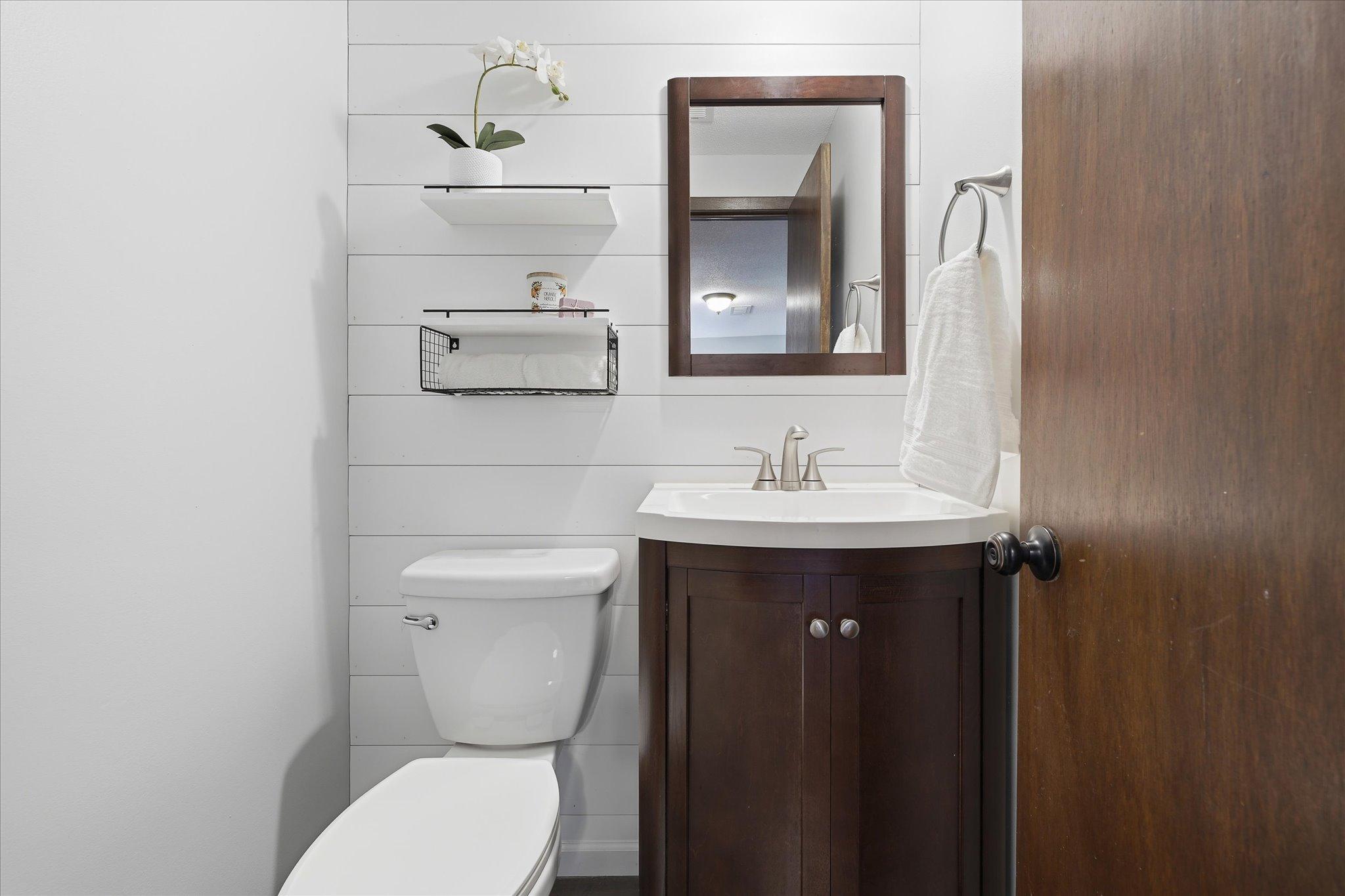 Lower level updated bathroom