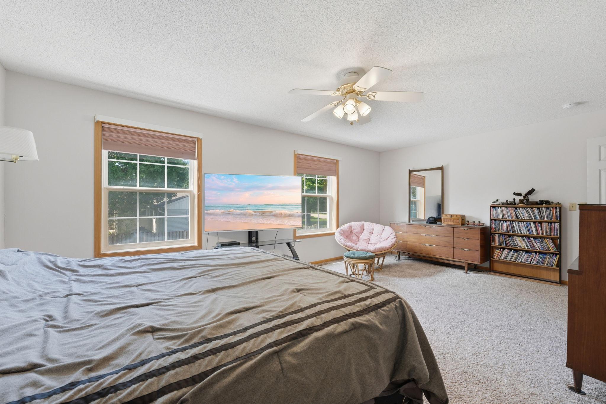 Spacious bedrooms located on the second floor