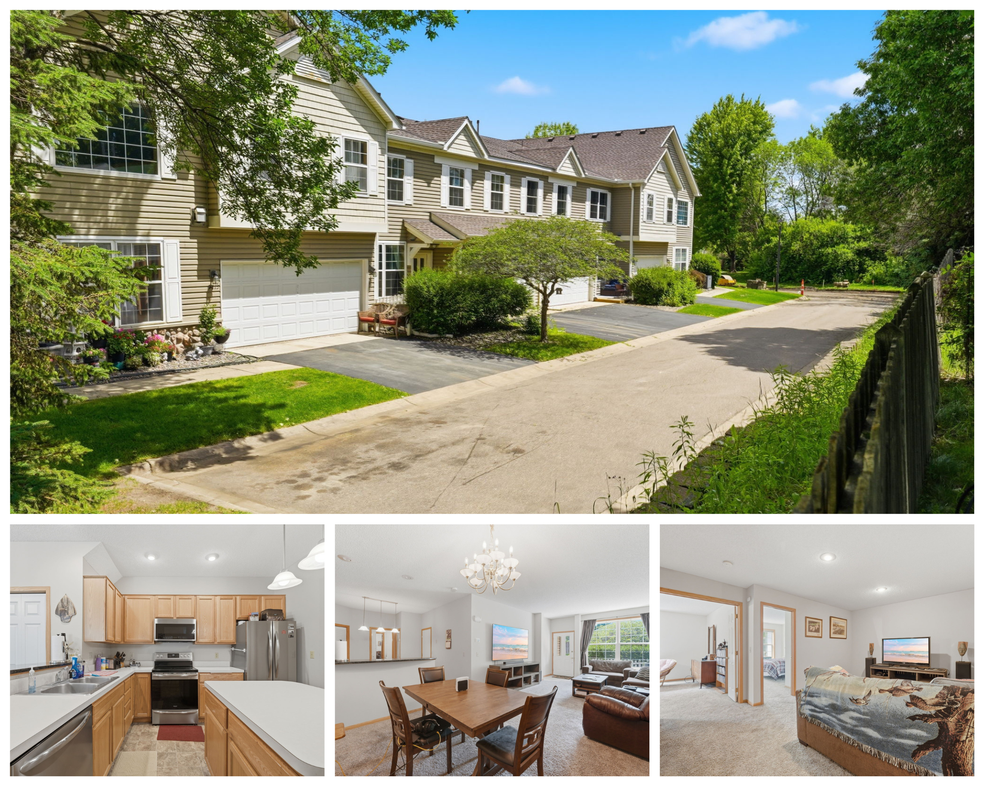 Lovely townhome on private quiet dead end road in development.