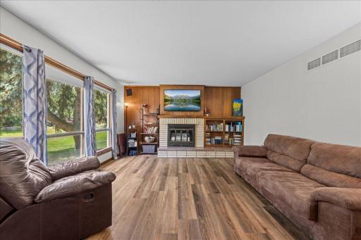 Main Level Living Room With Gas Fireplace