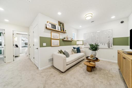 An inviting up stairs retreat with endless possibilities to fit your lifestyle *Photo of a previously built home of the same floor plan. Finishes/options may vary.