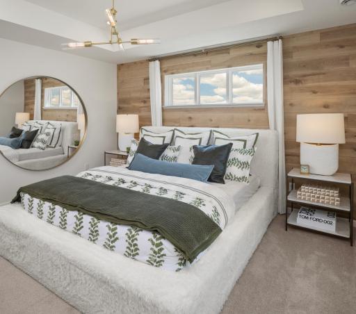 Your Owner's suite offers a peaceful retreat with natural light and plenty of space to make it your own.*Photo of a previously built home of the same floor plan. Finishes/options may vary.