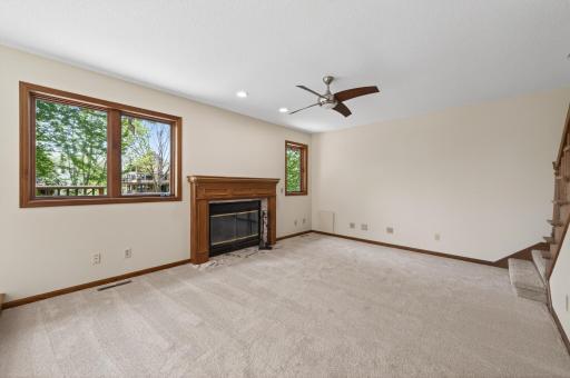 Lovely, wood burning fireplace will add ambience on chilly evenings.