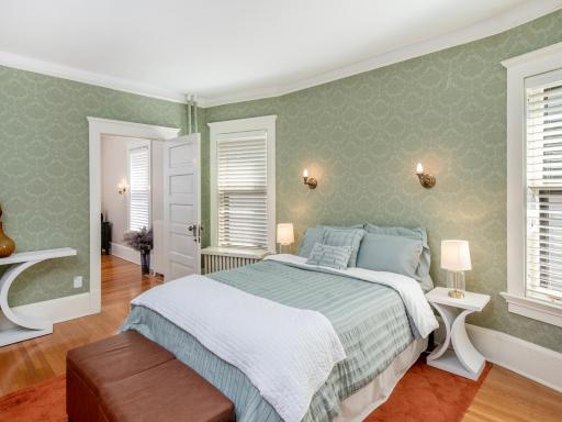 Gorgeous hardwood floors seamlessly flow throughout all the bedrooms