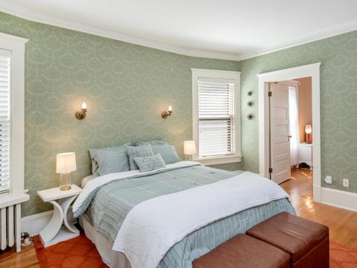This serene bedroom is sure to become a favorite retreat