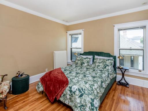 A slightly separated area in the back of the home features a fourth bedroom with a nearby three-fourth