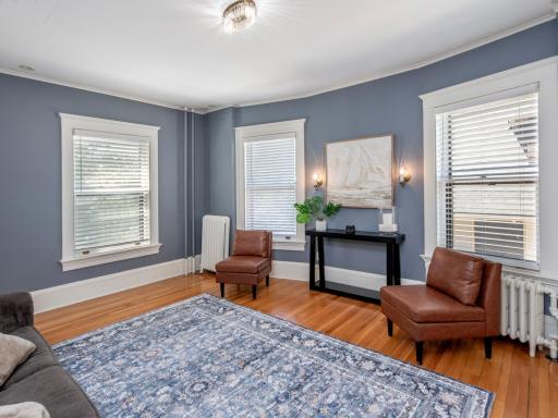 The fifth bedroom in the front of the home would make an excellent second-level sitting room