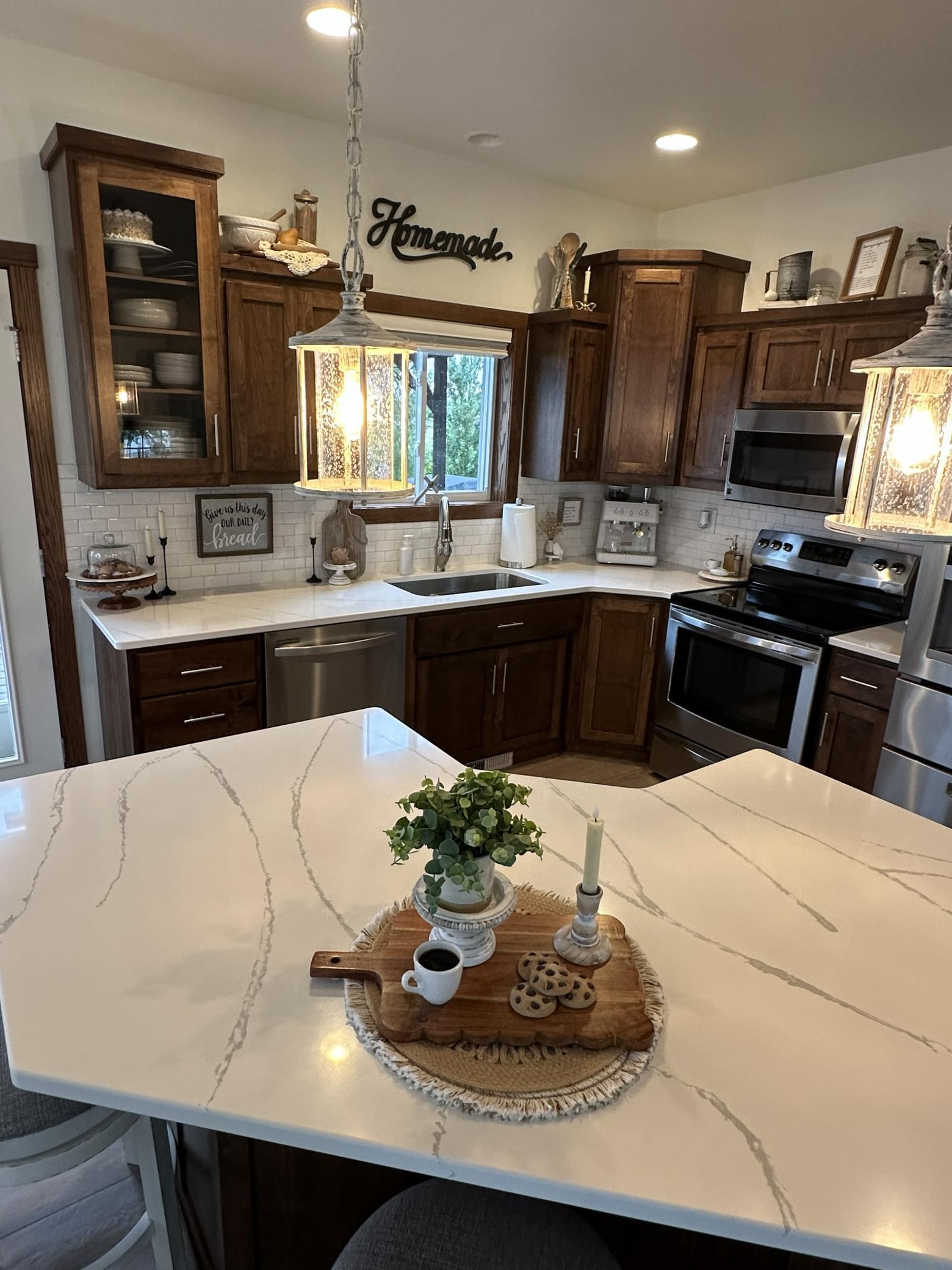 Kitchen Overlooks Backyard