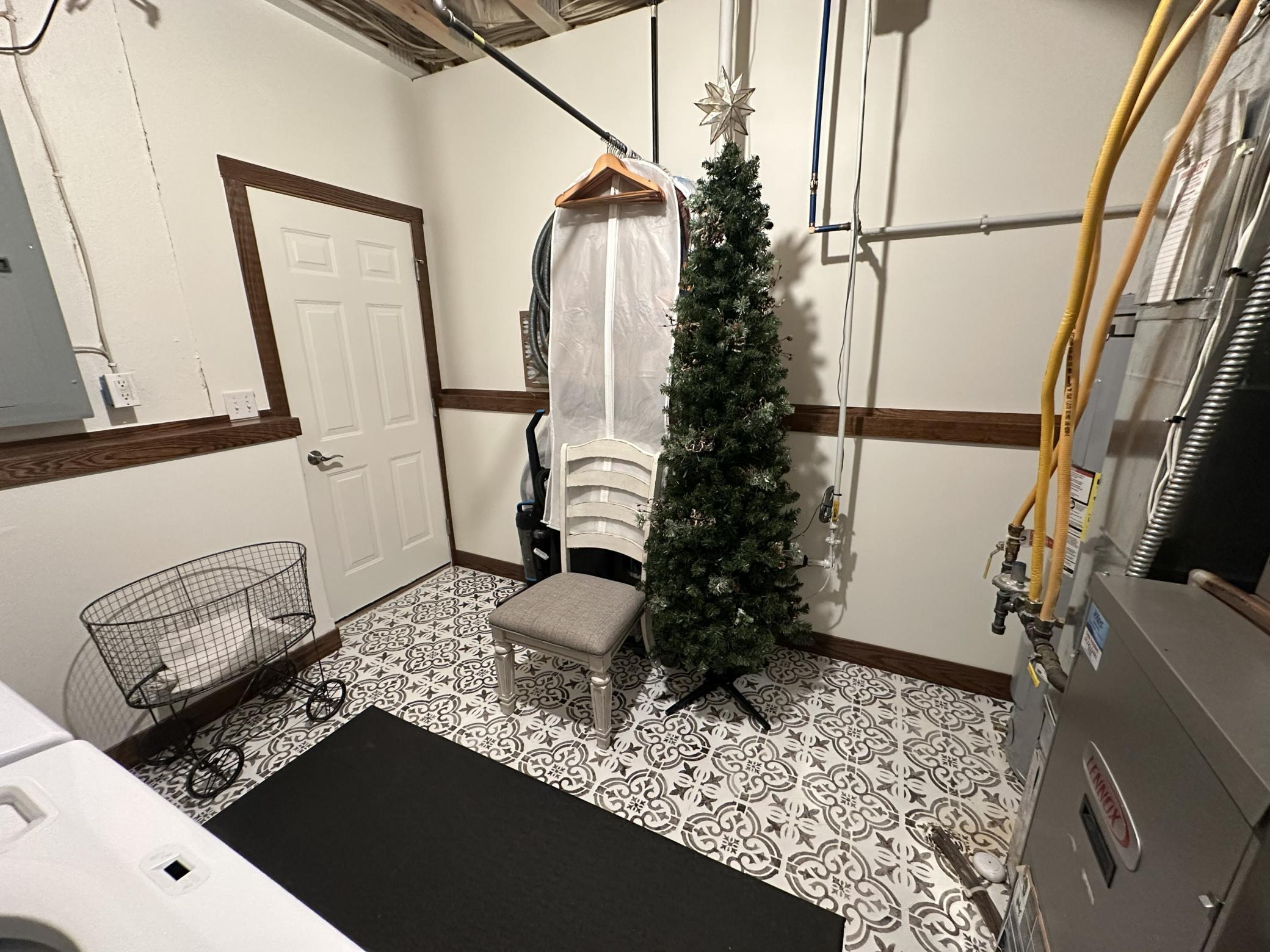 Laundry walk out to Garage