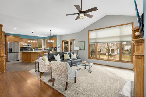 Beautiful, large window in the living room.