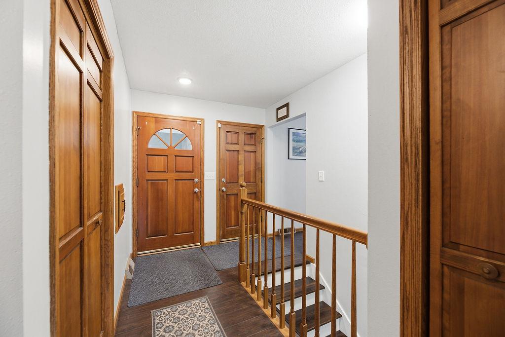 Foyer, front door & garage entry