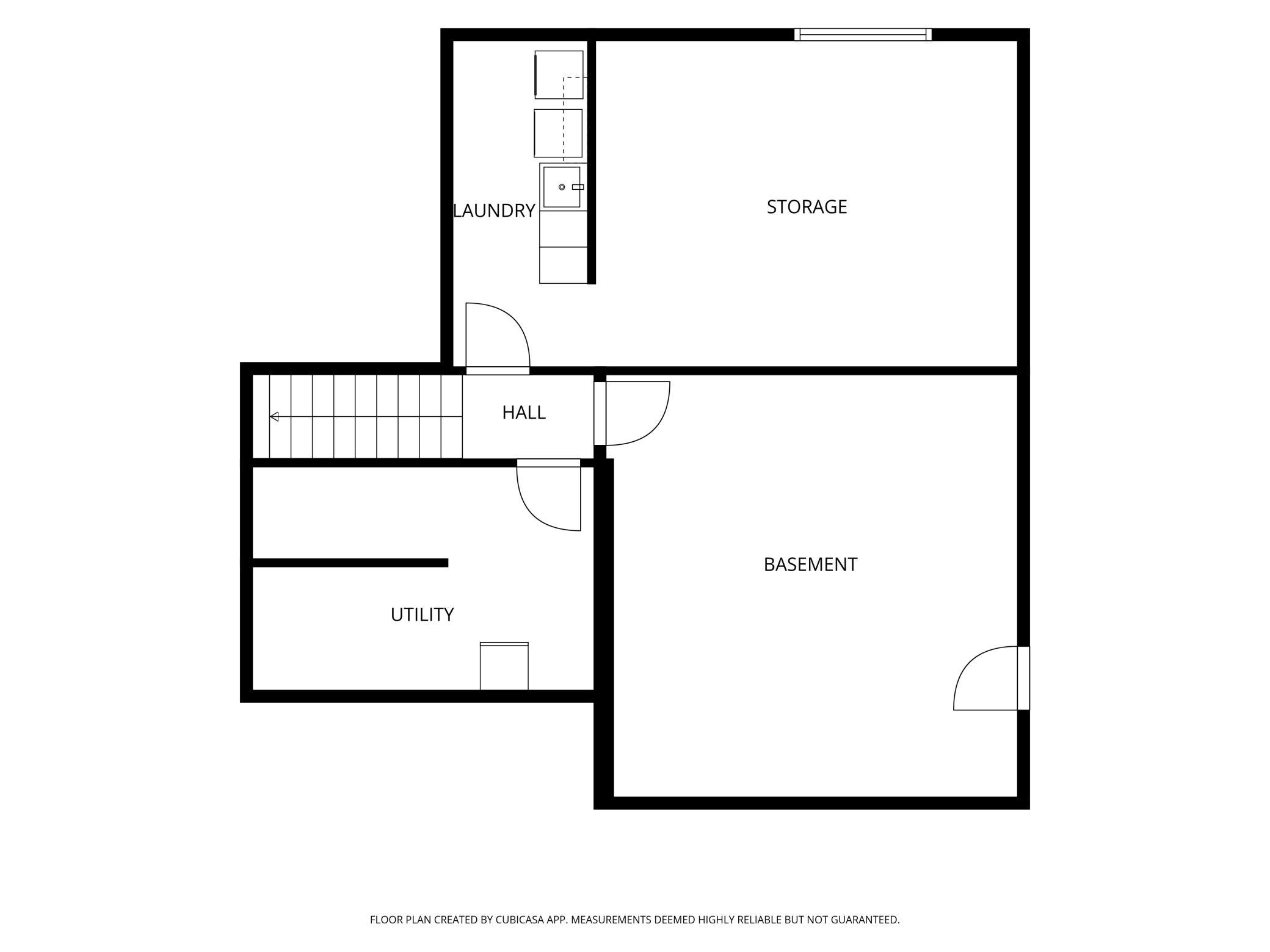 Basement floor plan