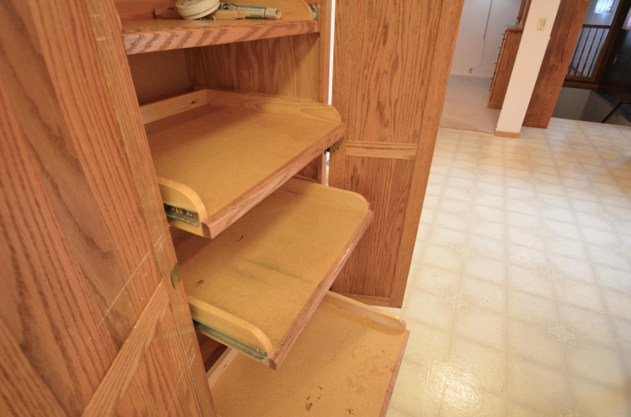 Pull Out Shelves in Kitchen