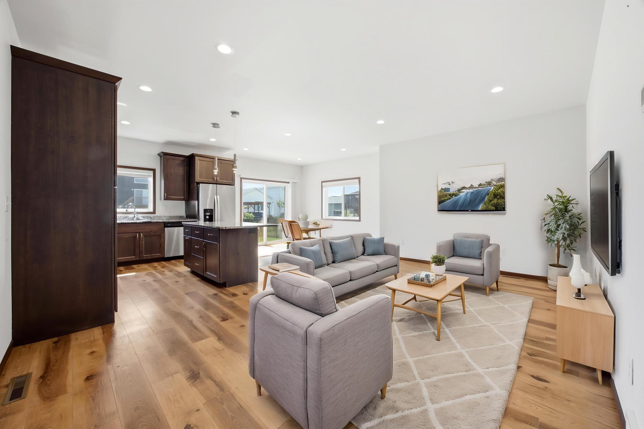 Virtually Staged Living Room