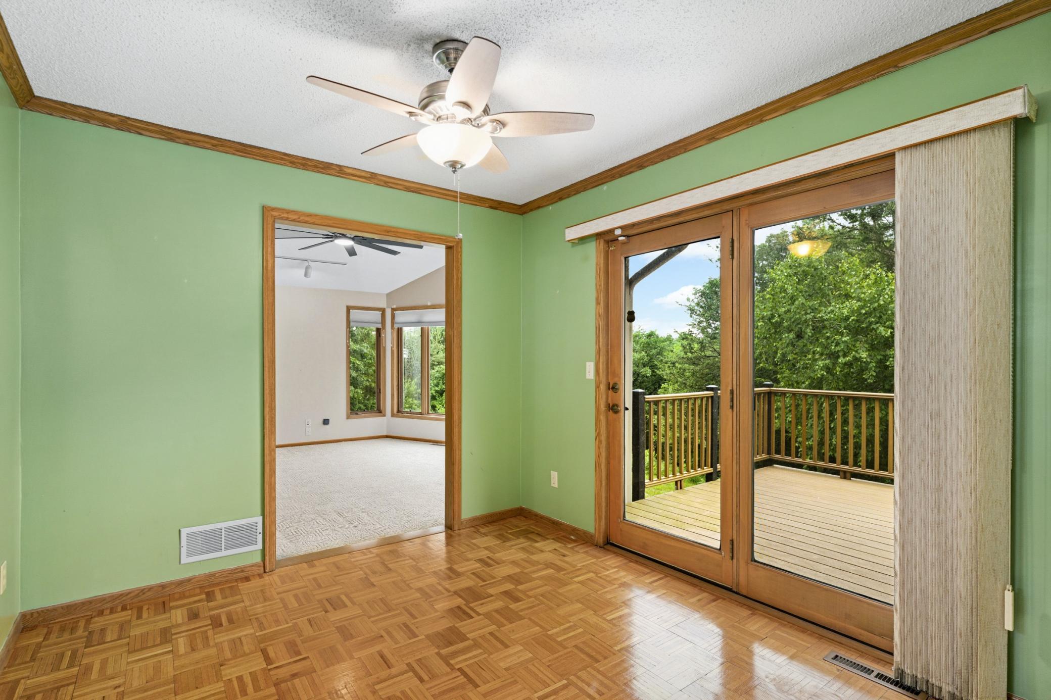 Dining Room Leads to the Deck.