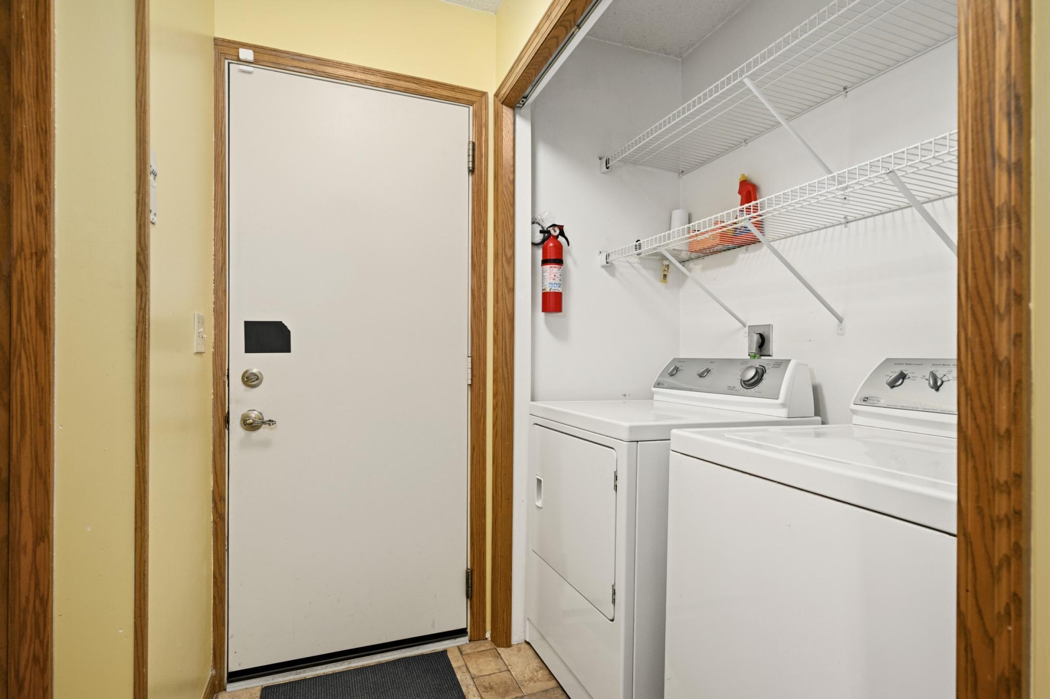 Main Floor Laundry right off the Entrance of the Garage.