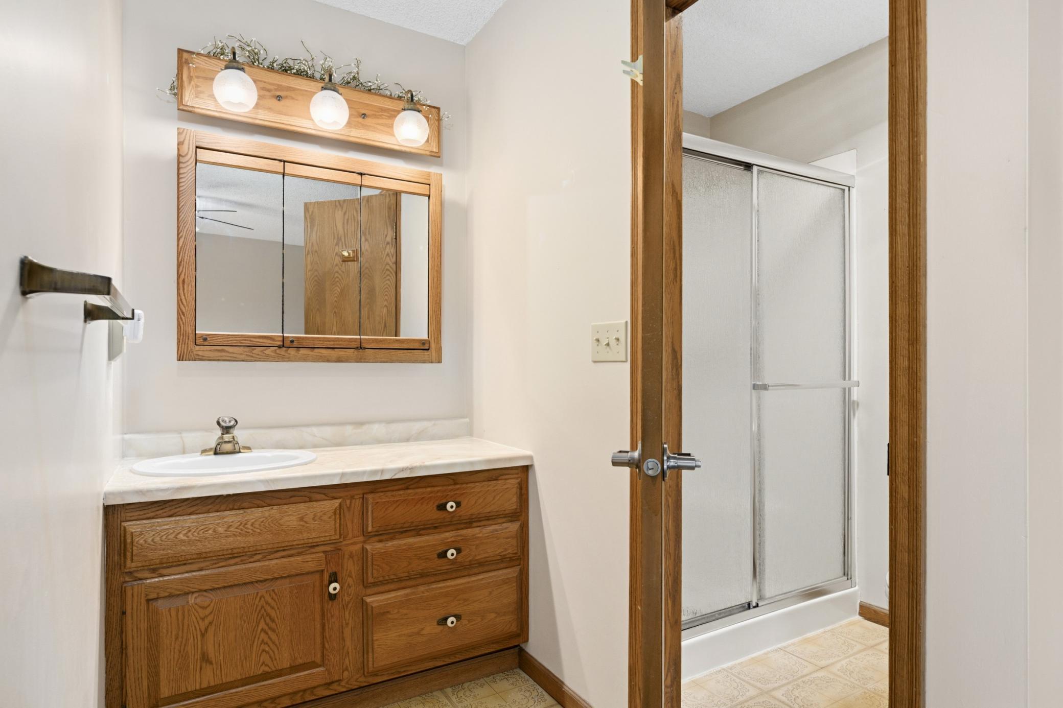 3/4 Bath in the Owners Suite.