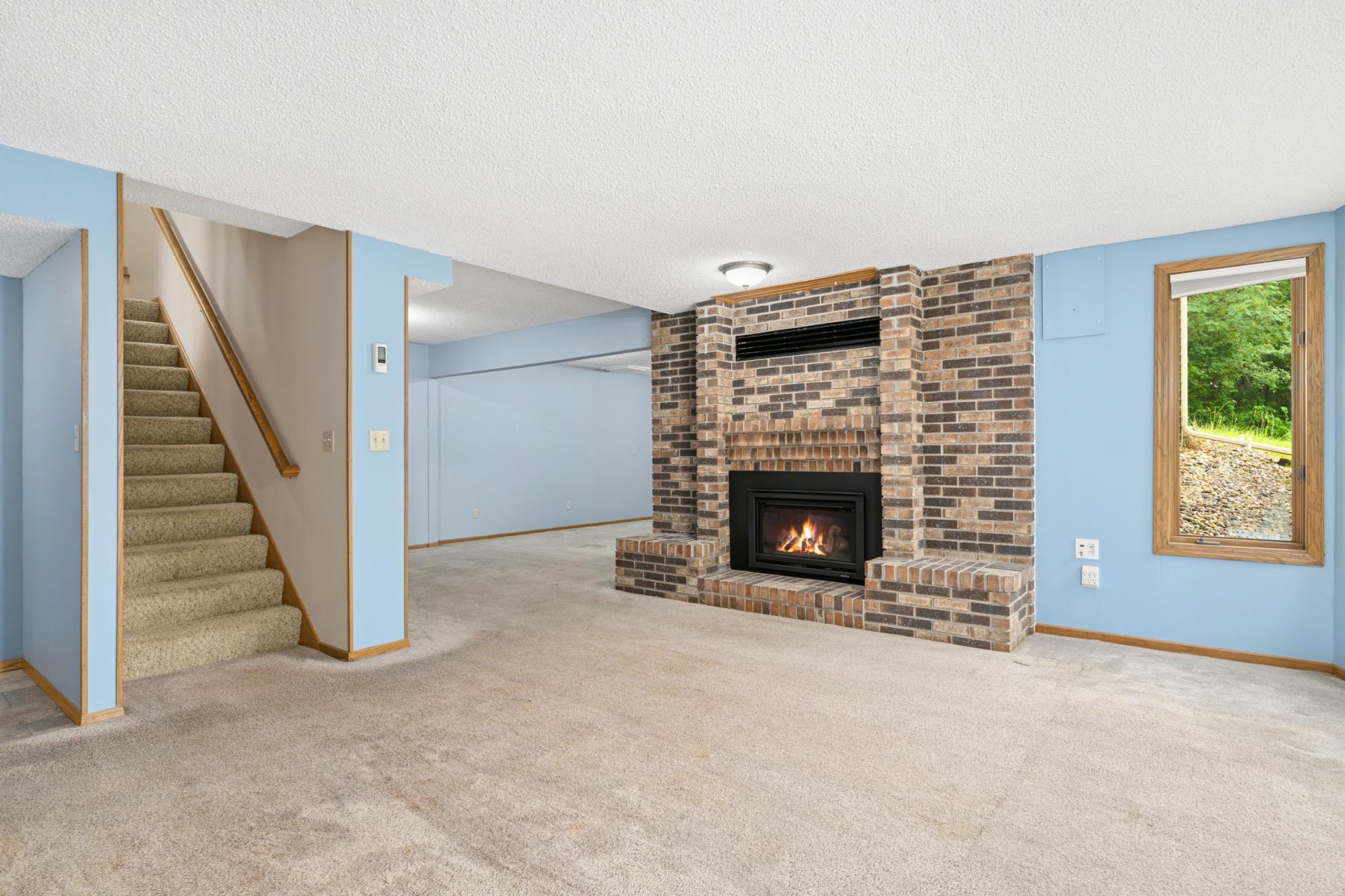 This Side of the Fireplace is Gas Offering a Warm & Cozy Feel.