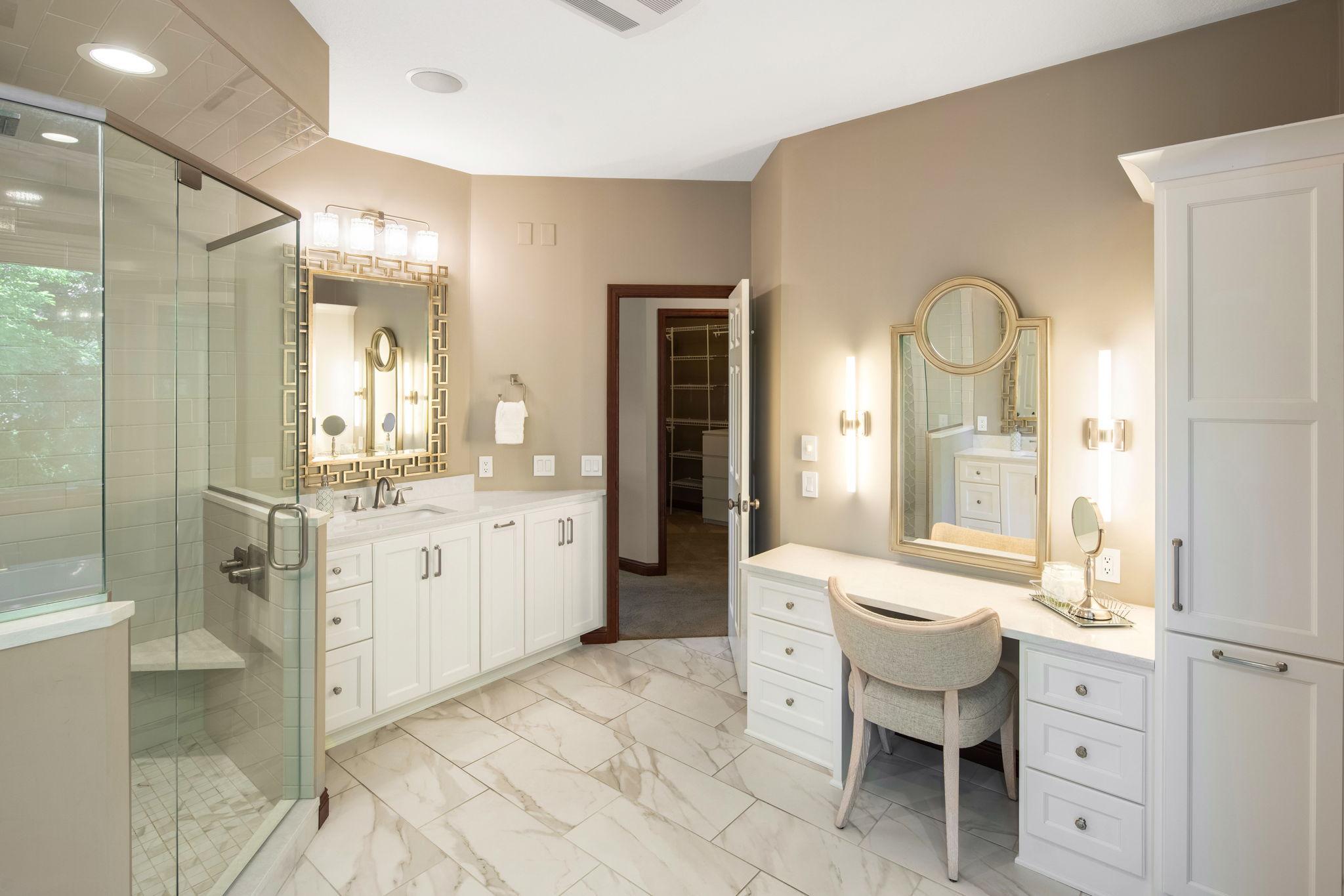 Dedicated vanity desk!