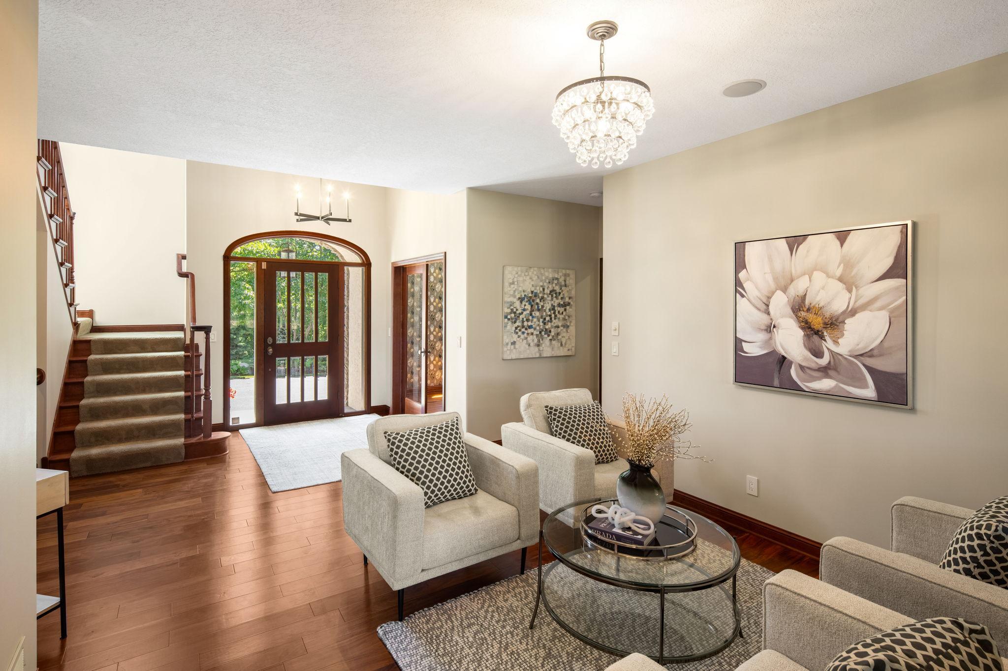 A full main-level remodel, completed in 2020, brings a timeless, elevated feel to every space.