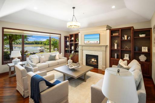 The main living areas are enhanced by surround sound, statement lighting, and easy walkout access to the backyard, perfect for entertaining or quiet evenings at home.