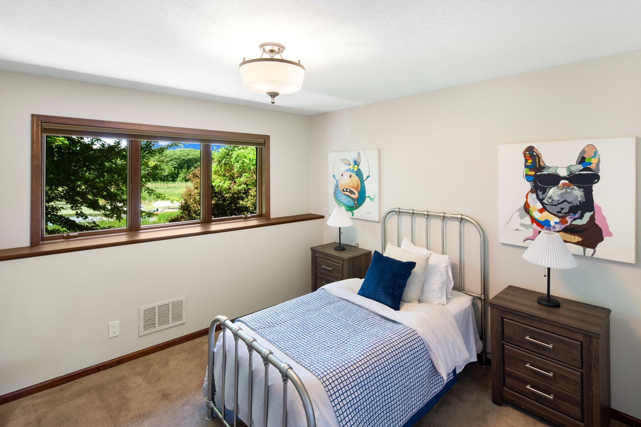 Serene wetland views from both bedrooms!