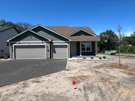 (Photo is of the actual home in progress.)
