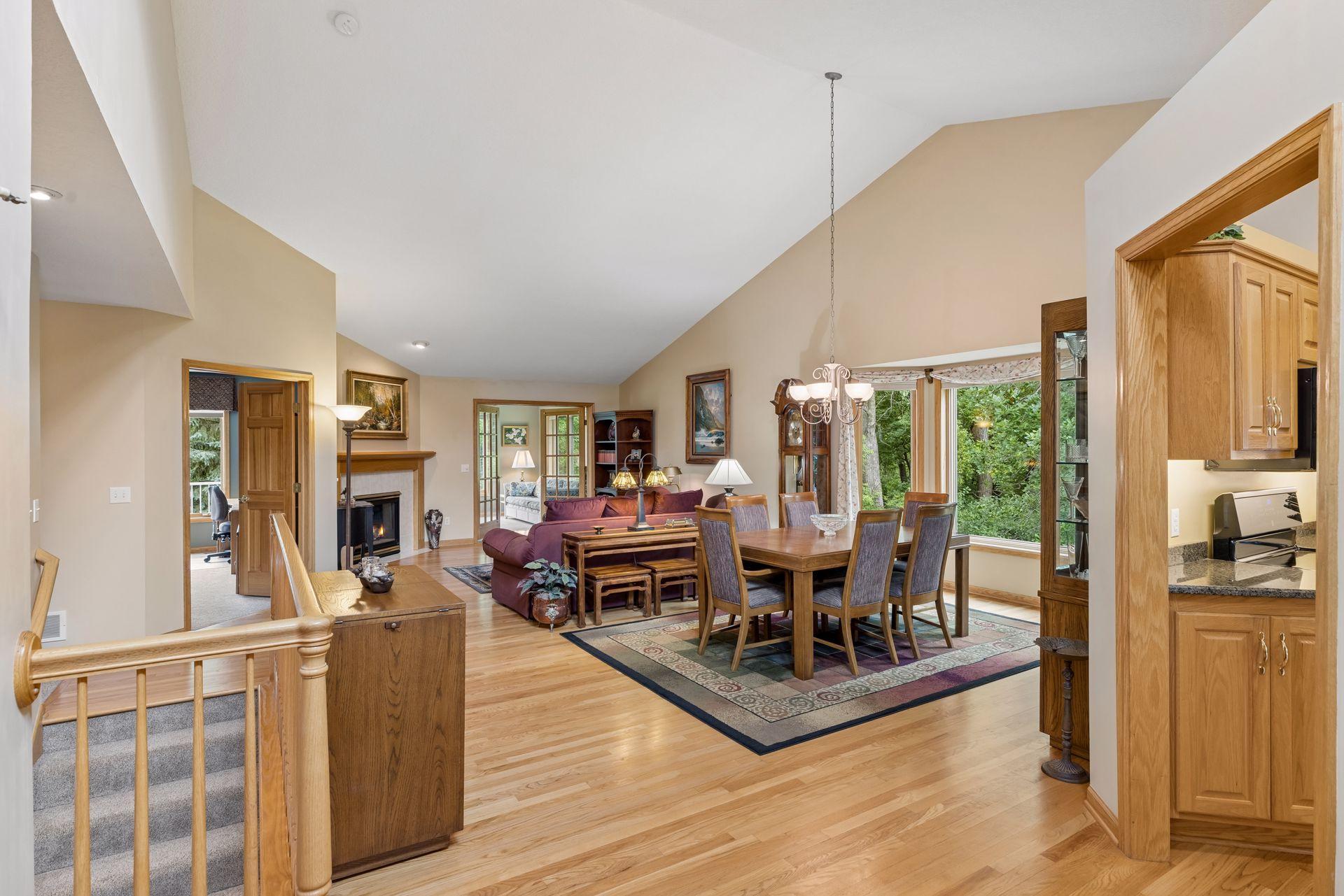 10426 Eagle Pointe Circle - View of the dining room and living room from the foyer.