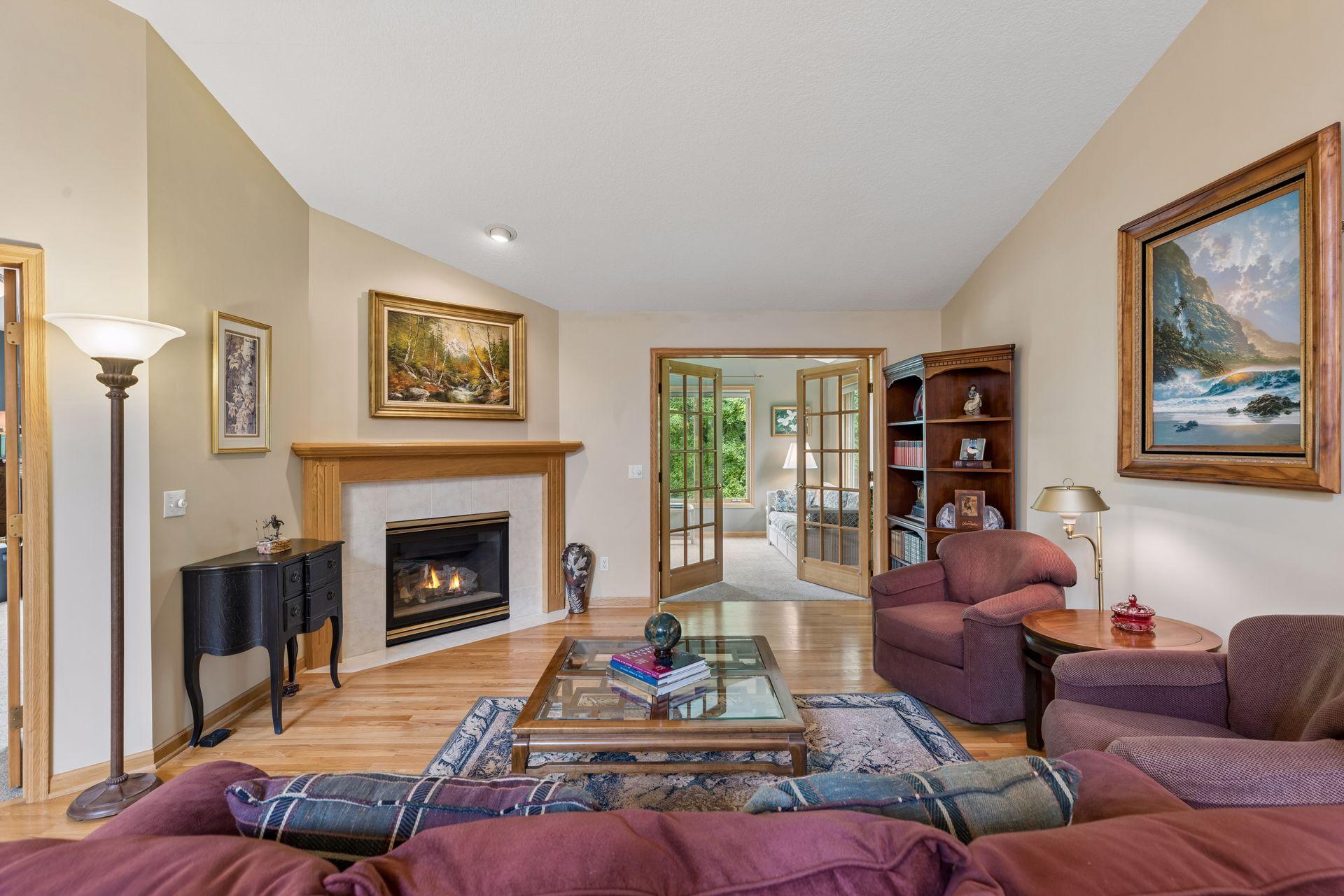10426 Eagle Pointe Circle - Imagine cozying up to this gas fireplace this winter.