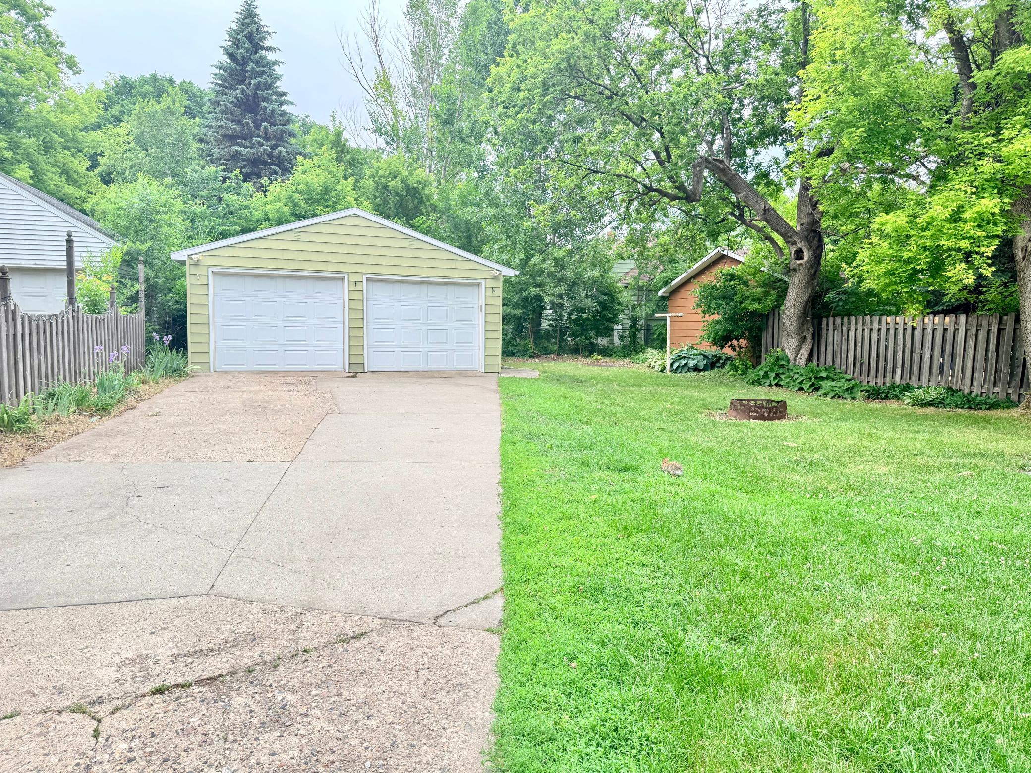 Heated double garage