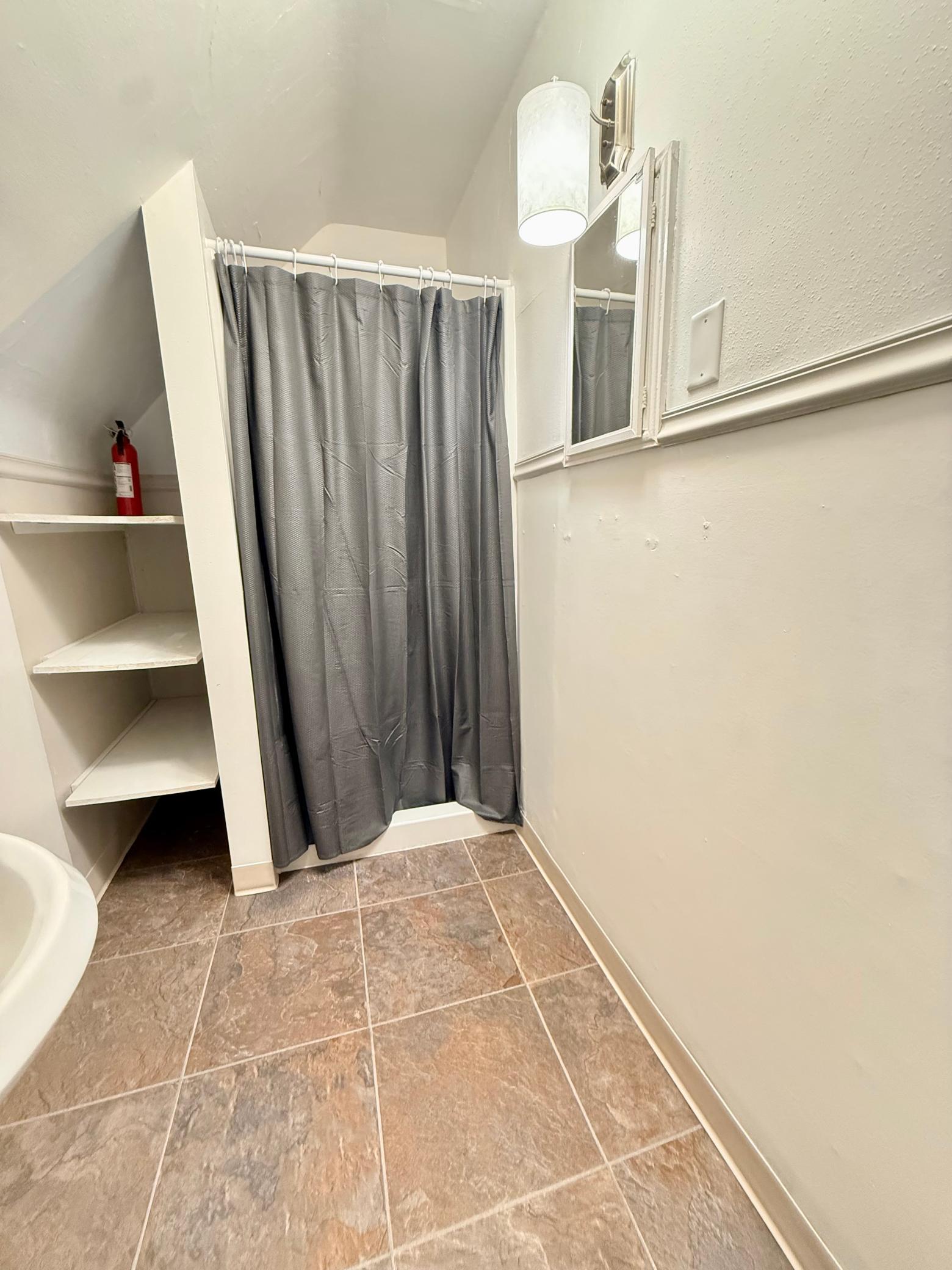 3/4 bath upstairs