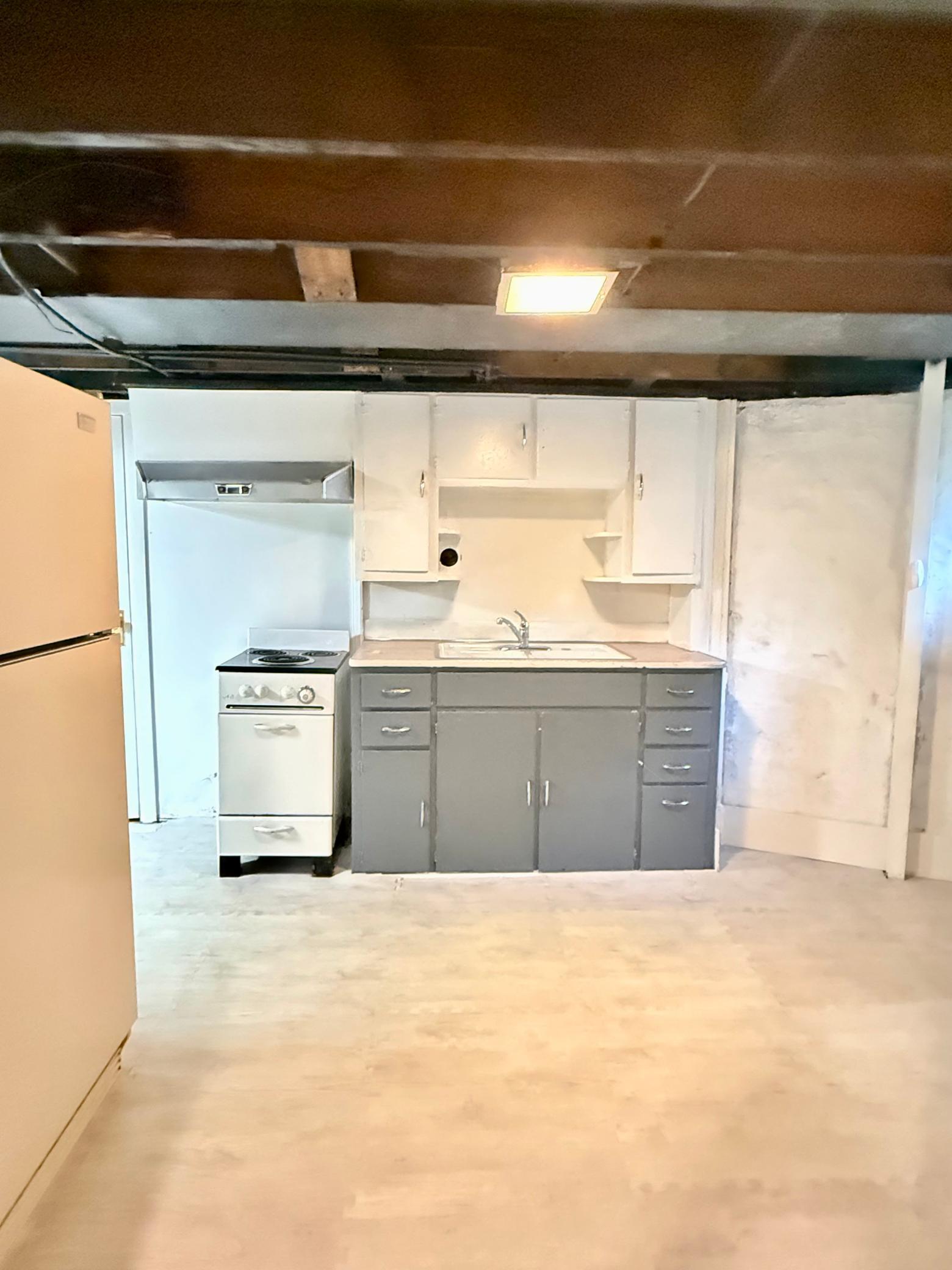 Basement kitchenette