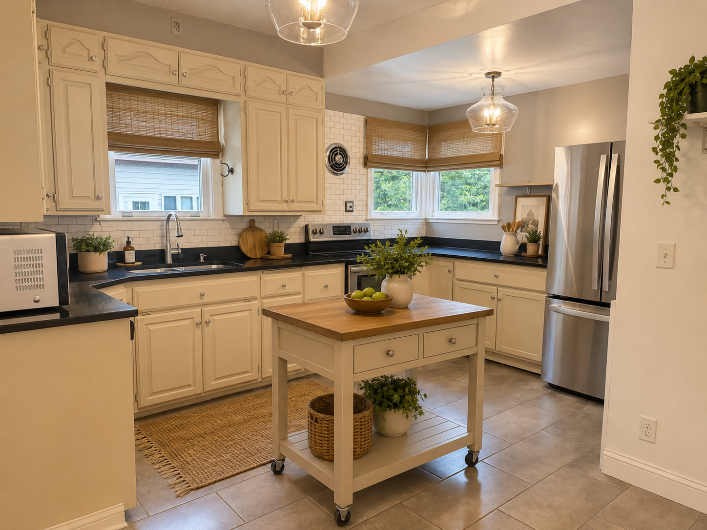 virtually stage kitchen